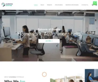 Academiatutorials.com(Academia Tutorials) Screenshot