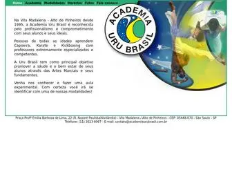 Academiaurubrasil.com.br(Academia Uru Brasil Capoeira Vila Madalena Pinheiros) Screenshot