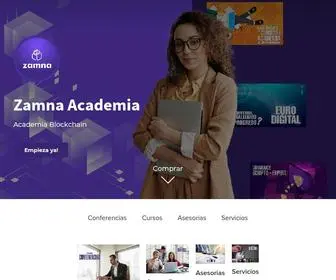 Academiazamna.com(Zamna Academia) Screenshot