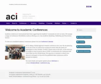 Academic-Conferences.org(Academic Conferences International) Screenshot
