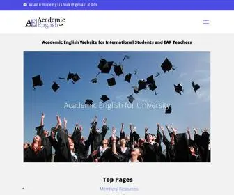 Academic-Englishuk.com(Academic English for International Students & EAP Teachers) Screenshot