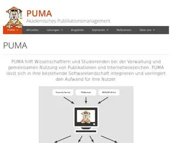 Academic-Puma.de(Akademisches Publikationsmanagement) Screenshot