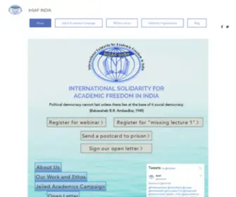 AcademicFreedomindia.com(InSAF India) Screenshot