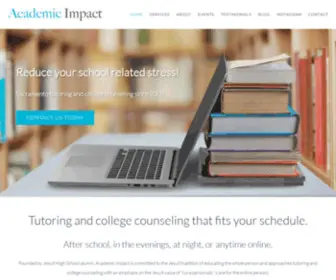 Academicimpact.net(Sacramento tutoring and college counseling) Screenshot