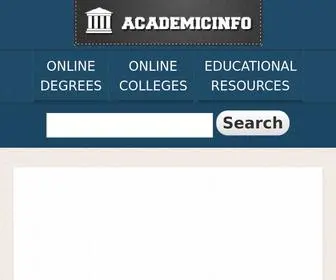 Academicinfo.net(Online Degree Programs & Online Schools) Screenshot