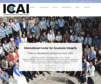 Academicintegrity.org(The International Center for Academic Integrity (ICAI)) Screenshot