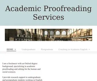 AcademicProofreadingservices.co.uk(Best Online Academic Proofreading Service UK) Screenshot