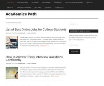 Academicspath.com(Welcome) Screenshot