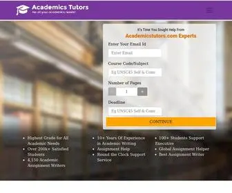 Academicstutors.com(Why Us) Screenshot