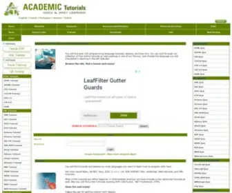Academictutorials.com(Tutorial) Screenshot