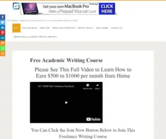 Academicwritingforstudents.com(Free Academic Writing Course) Screenshot