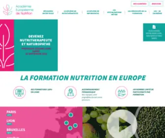 Academie-Europeenne-Nutrition.com(Academie Europeenne Nutrition) Screenshot