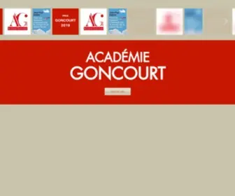 Academie-Goncourt.fr(Academie Goncourt) Screenshot