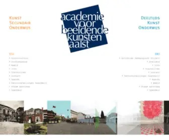 Academiebk-AALST.be(Academie Beeldende Kunst Aalst) Screenshot