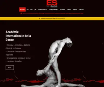 Academiedanseparis.com(Académie Internationale de la Danse) Screenshot