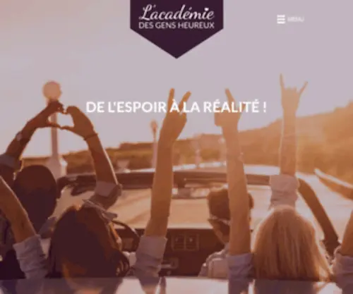Academiedesgensheureux.com(Accueil Académie) Screenshot