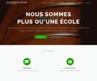 Academiedumeuble.ca(Academie du meuble) Screenshot