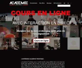 Academiefrontenac.com(Cours) Screenshot