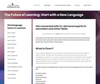 Academies24.com(Learn Languages & Attend Coaching Live) Screenshot