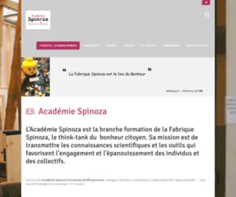 Academiespinoza.fr(Académie Spinoza) Screenshot