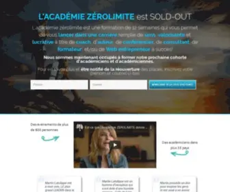 Academiezerolimite.com(Académie) Screenshot