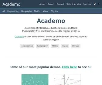 Academo.org(Free, interactive, education) Screenshot