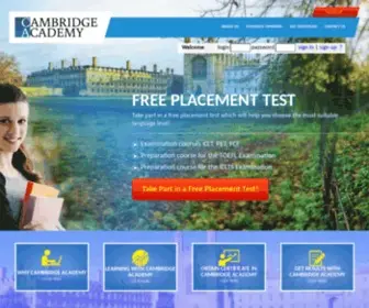 Academy-Cambridge.org(Cambridge Academy) Screenshot