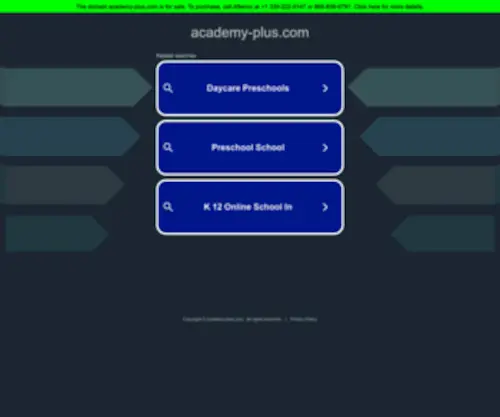 Academy-Plus.com(Academy Plus) Screenshot