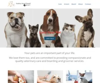 Academyanimal.com(Academy Animal Hospital) Screenshot