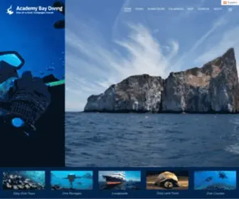 Academybaydiving.com(Scuba Diving Galapagos) Screenshot