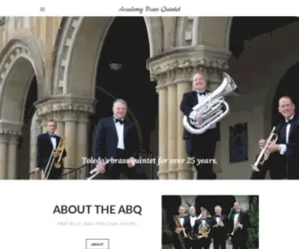 Academybrassquintet.com(ABQ Website) Screenshot