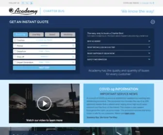 Academybuscharter.com(Academy Charter) Screenshot