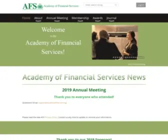 Academyfinancial.org(Academy of Financial Services) Screenshot