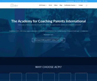 Academyforcoachingparents.com(Overview of ACPI's Certified Coach Training) Screenshot