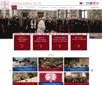 Academyforlife.va(Pontificia Accademia per la Vita) Screenshot