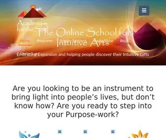 Academyforthesoul.com(The Online School for Intuitive Arts) Screenshot
