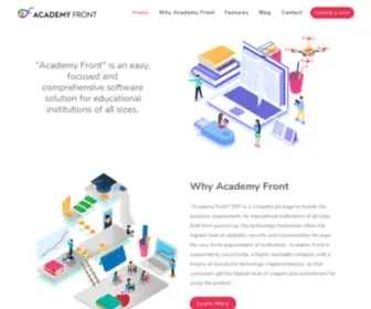 Academyfront.com(School Management System) Screenshot