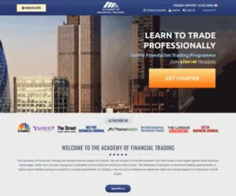Academyft.com(Academy of Financial Trading Learn Today) Screenshot