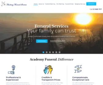 Academyfuneralservices.com.au(Funeral Directors & Services Blacktown) Screenshot