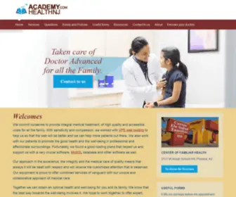 Academyhealthnj.com(Frank Seeley) Screenshot