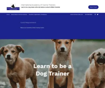 Academyofcaninetrainers.com(Learntobeadogertrain) Screenshot