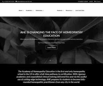 Academyofhomeopathyeducation.com(The Academy of Homeopathy Education) Screenshot