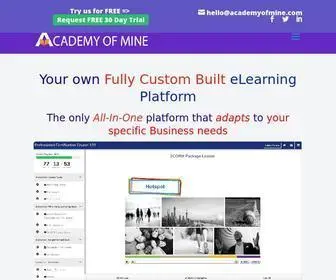 Academyofmine.com(Customized Platform for Professional Development & Training) Screenshot