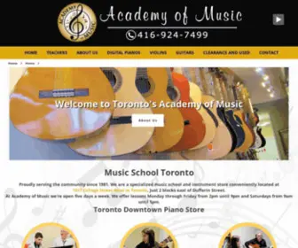 Academyofmusic.ca(Academy of Music) Screenshot