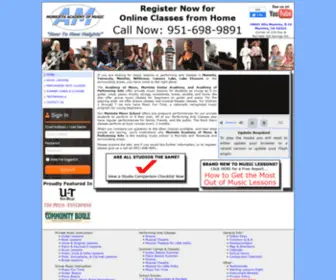 Academyofmusik.com(The Academy of Music) Screenshot