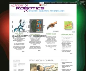 Academyofrobotics.net(Academy of Robotics) Screenshot