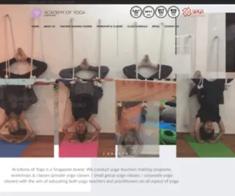 Academyofyoga.sg(Academy of Yoga) Screenshot