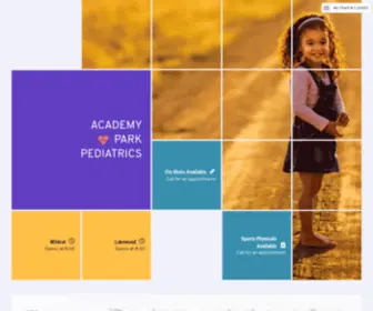 Academyparkpeds.com(Academy Park Pediatrics Academy Park Pediatrics) Screenshot