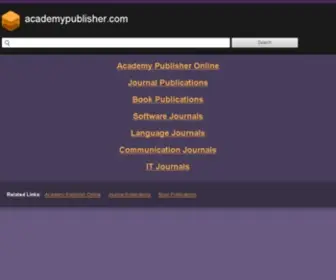 Academypublisher.com(Academypublisher) Screenshot