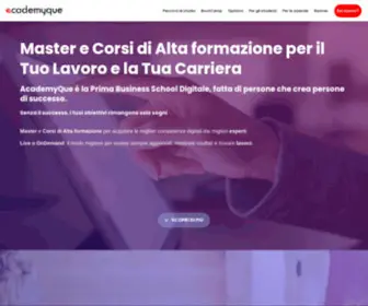 AcademyQue.com(Master e Corsi di Alta formazione per il Tuo Lavoro e la Tua Carriera) Screenshot